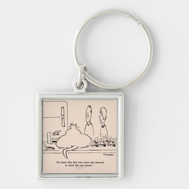 Porte-clés Gros chat (Devant)