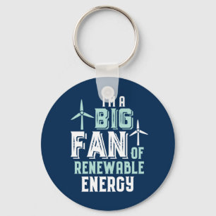 Porte-clés Gros fan de jeux d'énergie renouvelable amusants 