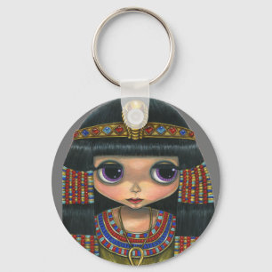 Porte-clés Gros Oeil Cléopâtre Fille Poupée mignonne