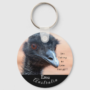 Porte-clés Gros plan drôle d'un Emu en Australie