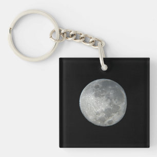 Porte-clés Gros plan sur la pleine lune dans le ciel nocturne
