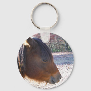 Porte-clés Gros plan sur le cheval Brown, Little Brown Pony