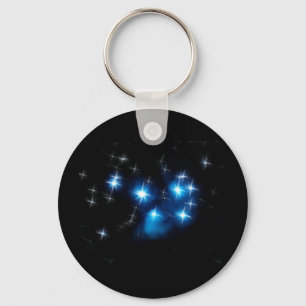 Porte-clés Groupe d'étoile bleue de Pleiades
