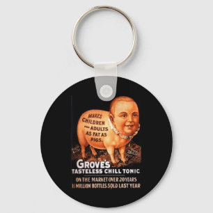 Porte-clés Groves Tonic fait des enfants et des adultes gras