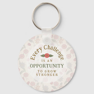 Porte-clés "Grow Stronger" Affirmation Keychain