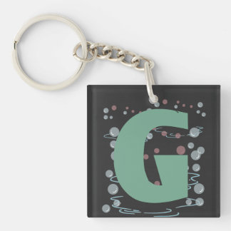 Porte-clés grünes G coole Buchstaben 