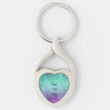 Grunge Colors - Porte - clé Turquoise et violet