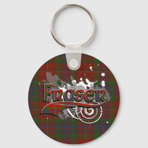 Porte-clés Grunge de tartan de Fraser