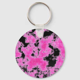 Porte-clés Grunge rose