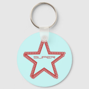 Porte-clés Grunge Superstar Porte - clé, Rouge