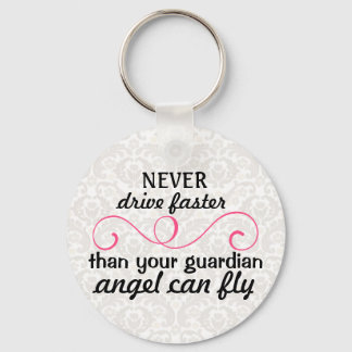 Porte-clés Guardian Angel Porte - clé rose gris