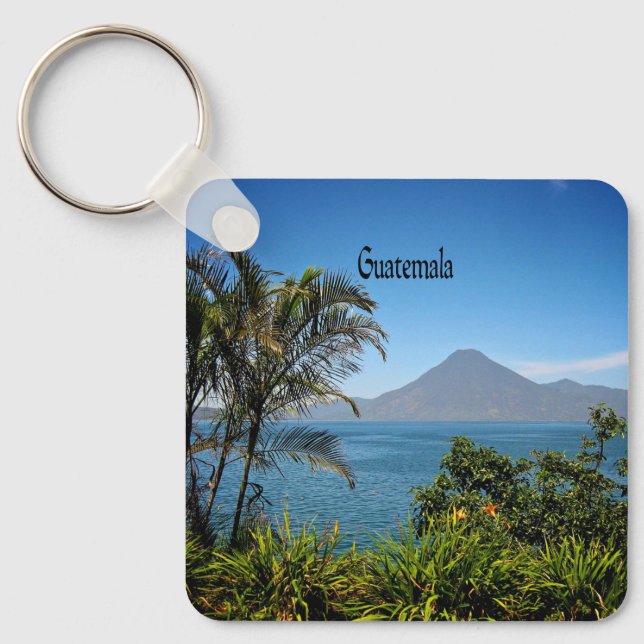 Porte-clés Guatemala, photo pittoresque, (Recto)