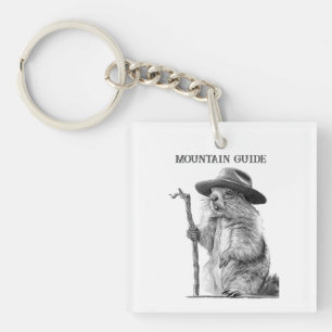 Porte-clés Guide de montagne - Design de marmotte de rêve