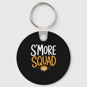 Porte-clés Guimauve feu de camp camping s'mores 