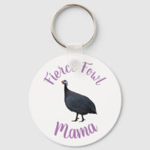 Guinée Fowl Mama Porte - clé | #FierceFowl maman