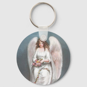 Porte-clés Guirlande de tissage de fleur d'ange vintage de