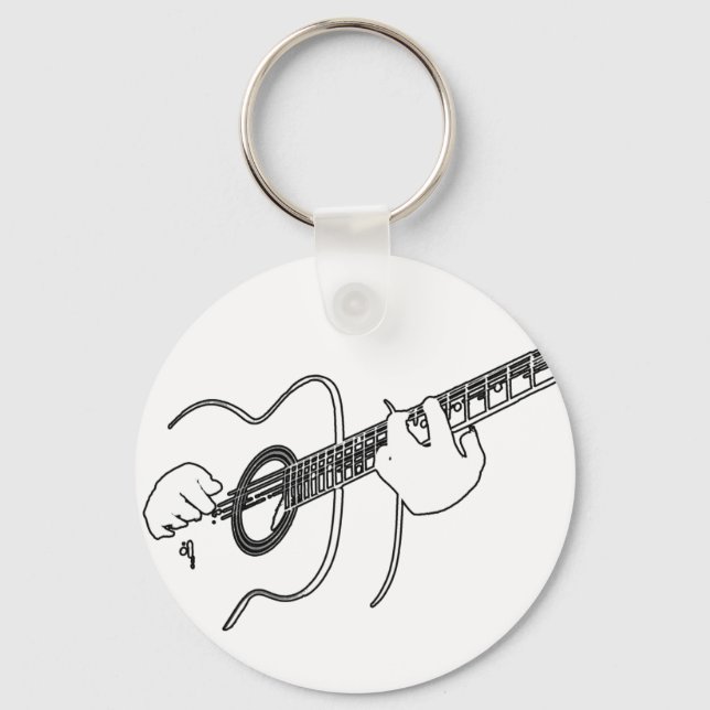 Porte-clés guitare acoustique (Recto)