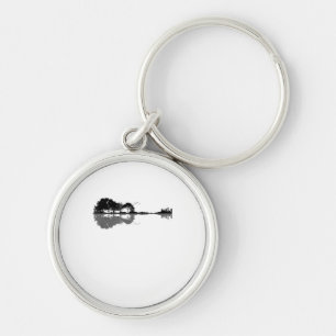 Porte-clés Guitare acoustique Nature Est Musique Basse Guitar