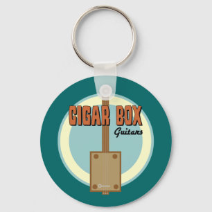 Porte-clés Guitare de boîte à cigares