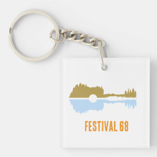 Porte-clés Guitare pastel