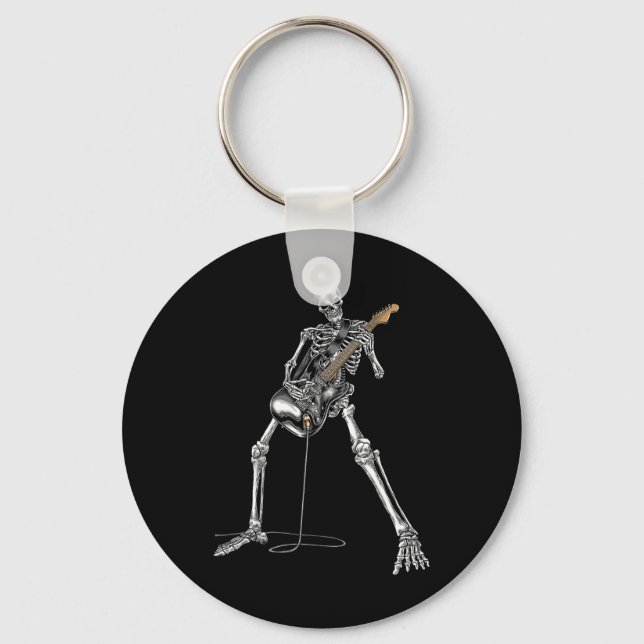Porte-clés Guitare Rock Band Et Roll Pour Homme Band Tee (Recto)