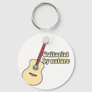 Porte-clés Guitariste par nature. guitare motivante citations