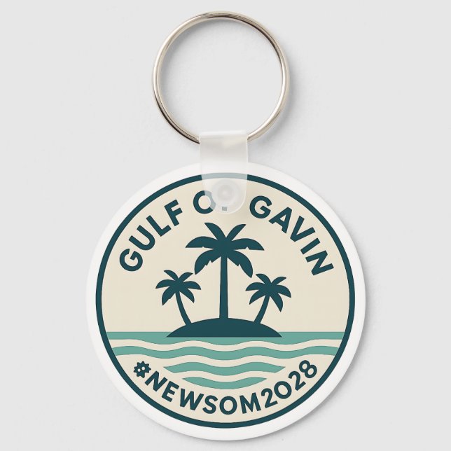 Porte-clés Gulf of Gavin 2028 Newsom Keychain (Recto)