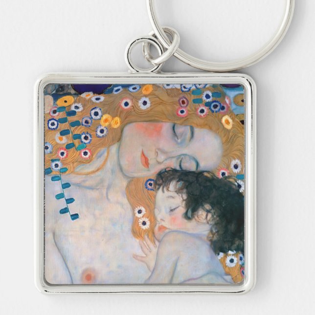 Porte-clés Gustav Klimt - Mère et Enfant (Devant)