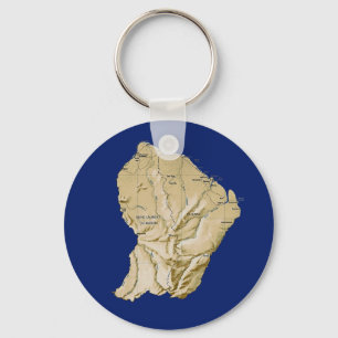 Porte-clés Guyane Map Keychain