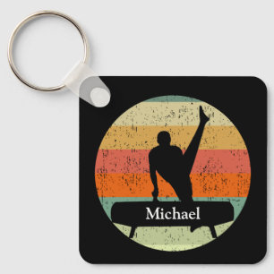 Porte-clés Gymnastique masculine Gymnaste masculin au coucher