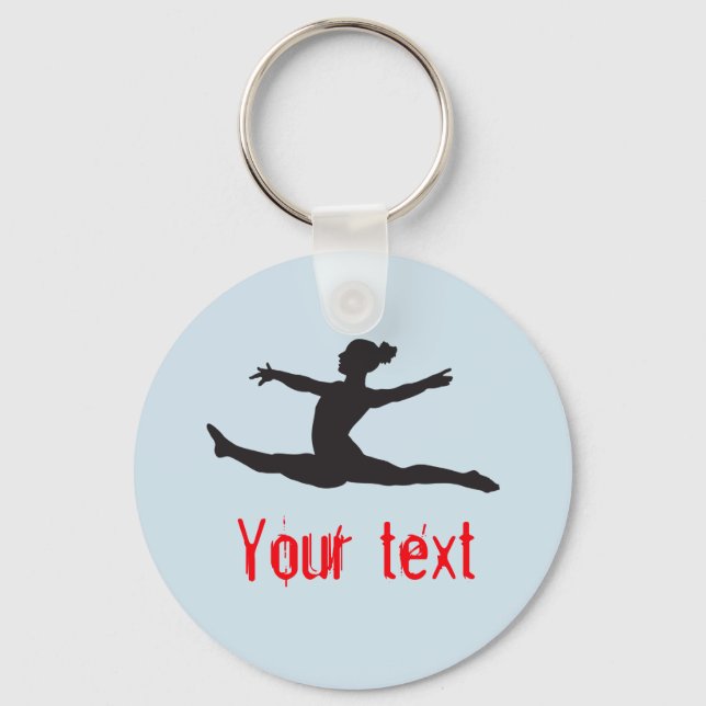 Porte-clés Gymnastique sur mesure Danse Cheval Porte - clés (Recto)