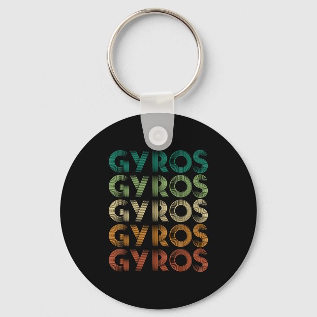 Porte-clés Gyros Grèce pied grec Malaka (Recto)