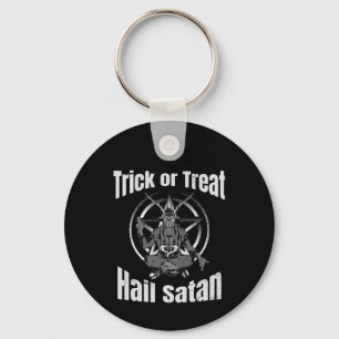 Porte-clés Hail Satan Pentagram Goat Halloween