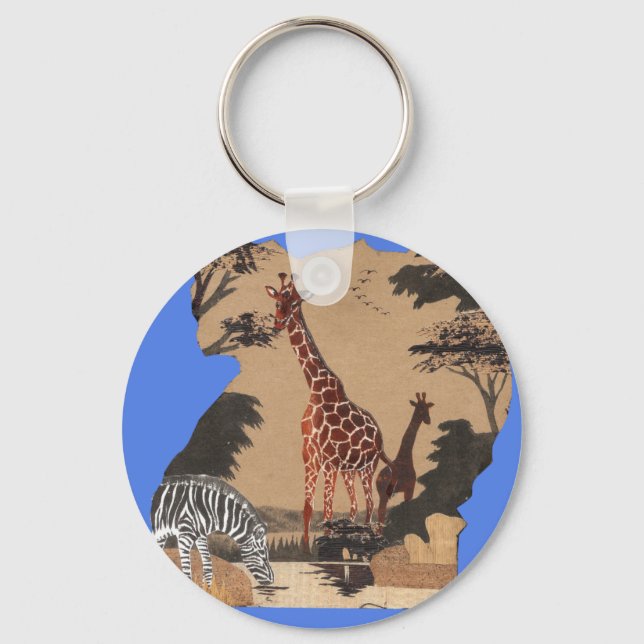 Porte-clés Hakuna Matata African Animals Pride lands.png (Recto)