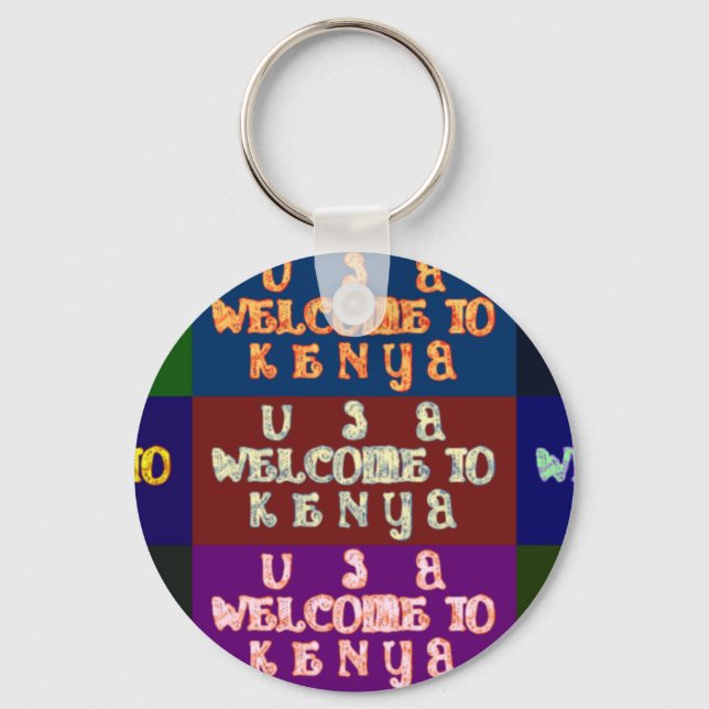 Porte-clés Hakuna Matata Bienvenue au Kenya.png (Recto)
