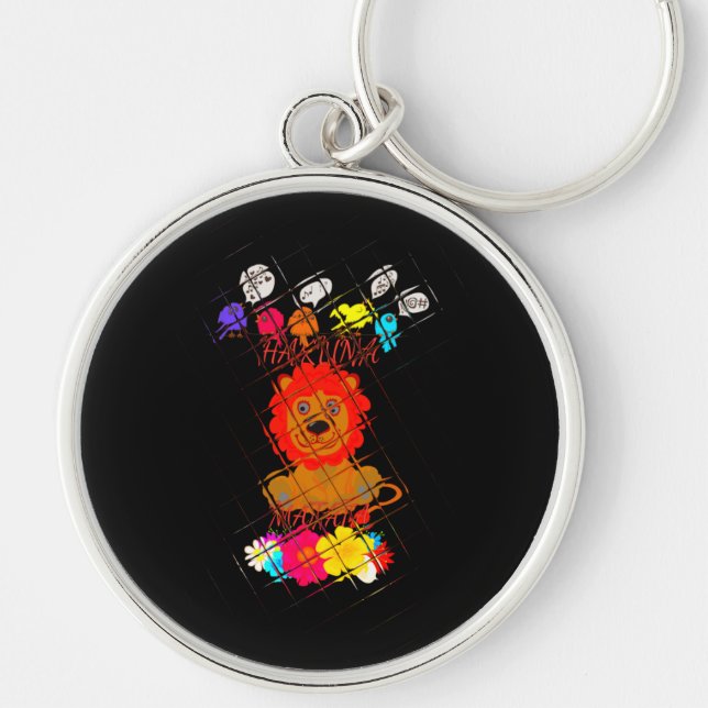 Porte-clés Hakuna Matata mignon petit lion roi (Devant)