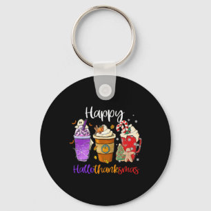 Porte-clés Hallothanksmas Gnomes Halloween Thanksgiving Joyeu