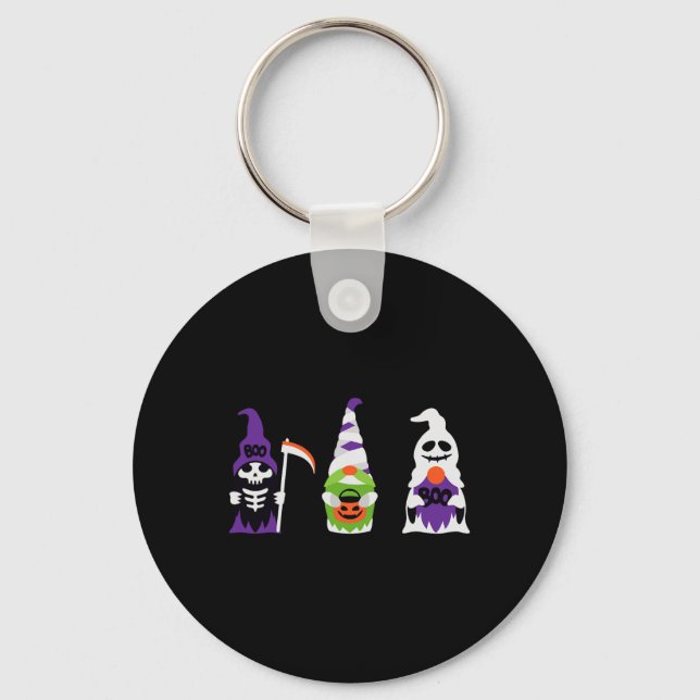 Porte-clés Halloween Boys Skeleton Ghost Scary Pumpkin Mummy  (Recto)