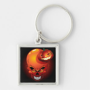 Porte-clés Halloween crâne et Porte - clé Citrouille