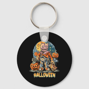 Porte-clés Halloween Et Chat