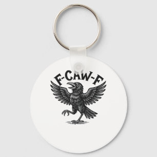 Porte-clés Halloween F-Caw-F Oiseau Corbeau Femmes Hommes Min