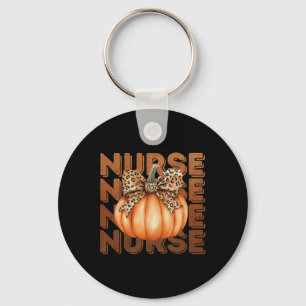 Porte-clés Halloween Infirmière Citrouille Infirmière Scrub T