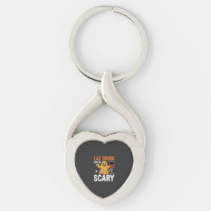 Porte-clés Halloween Manger Boire Être Effrayant Fantôme Conc