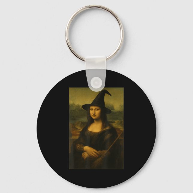 Porte-clés Halloween Mona Lisa Witch  (Recto)