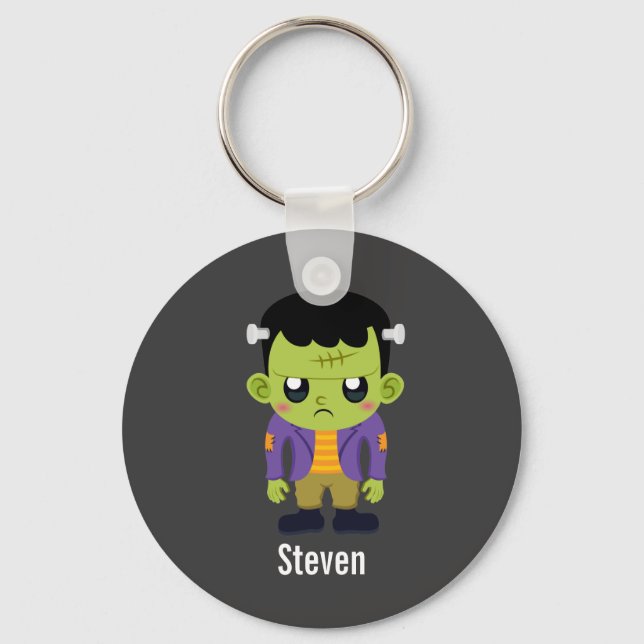 Porte-clés Halloween monstre Frankenstein Green (Recto)