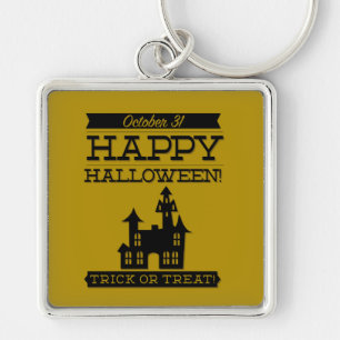Porte-clés Halloween rétro typographique