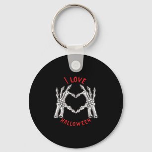 Porte-clés Halloween Skeletal Mains Coeur drôle Dire