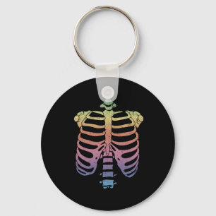 Porte-clés Halloween Skeleton Rib Cage Zombie Costume Tee