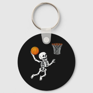 Porte-clés Halloween Squelette Dunking Basketball Garçons Fil