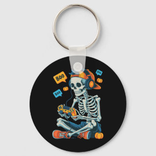 Porte-clés Halloween Squelette Joueur Vidéo Jeu Garçons Homme